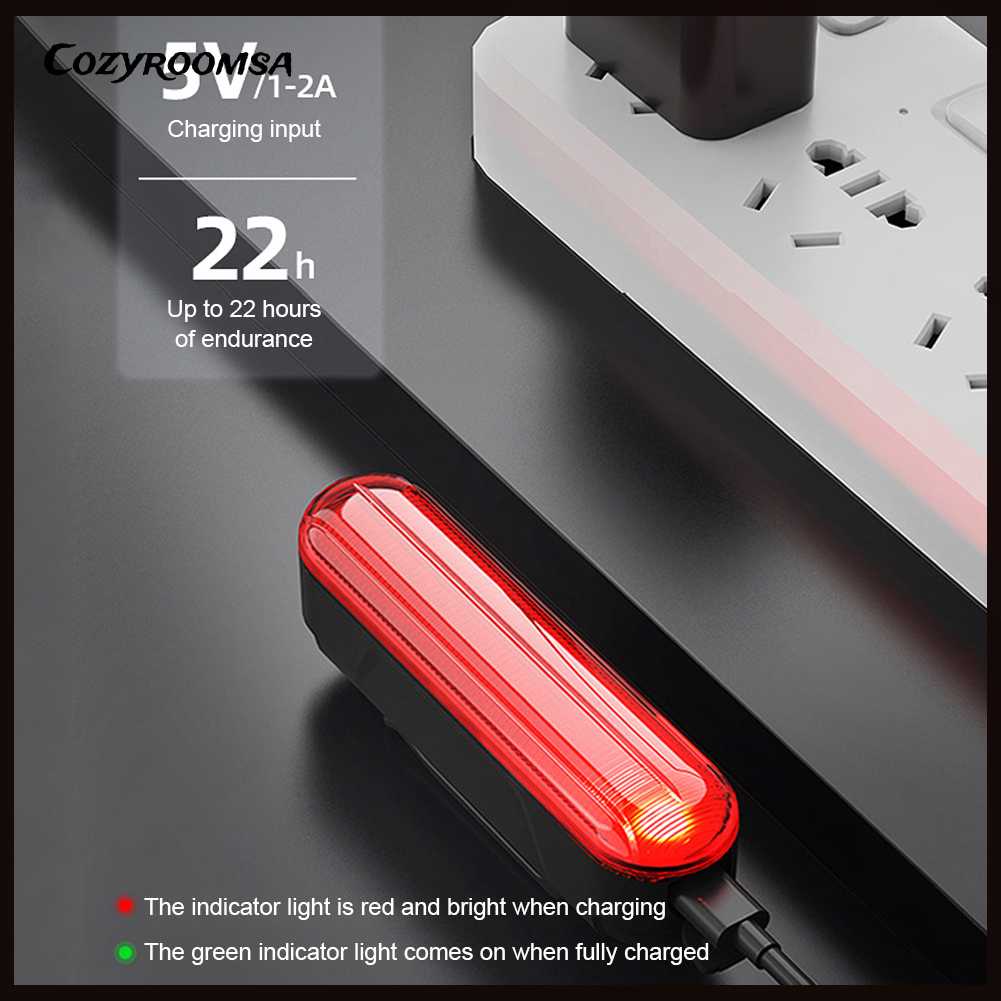 Đèn Phanh Xe Đạp 30LM Cảm Biến Ánh Sáng 450mAh