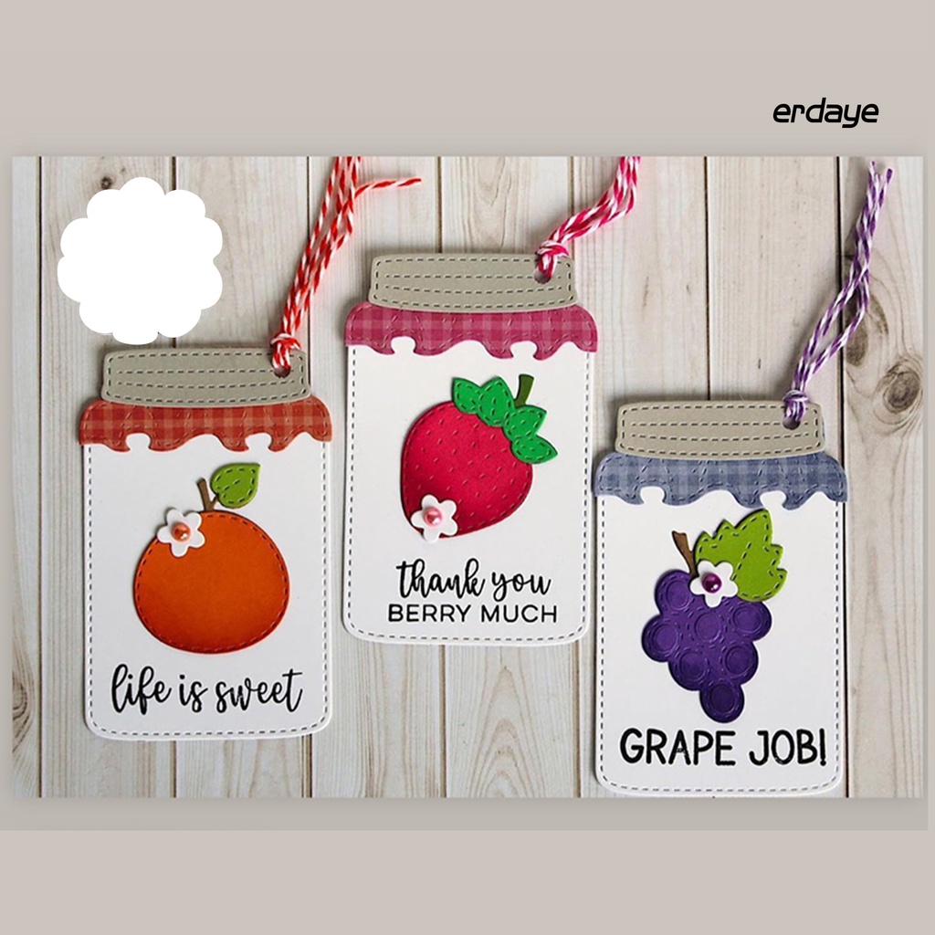 Khuôn Cắt Giấy Làm Từ Kim Loại Hình Trái Cây Trang Trí Scrapbook