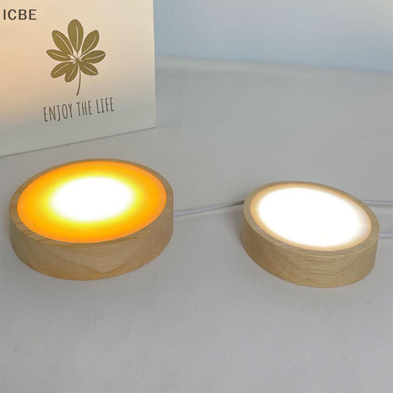 Đế Trưng Bày Quả Cầu Pha Lê Tròn IC Có Đèn LED Trang Trí Ban Đêm
