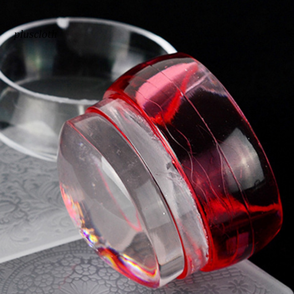 &lt; Pluscloth &gt; Dụng Cụ Đóng Dấu Trang Trí Móng Tay Nghệ Thuật Tái Sử Dụng Tiện Lợi Dễ Sử Dụng