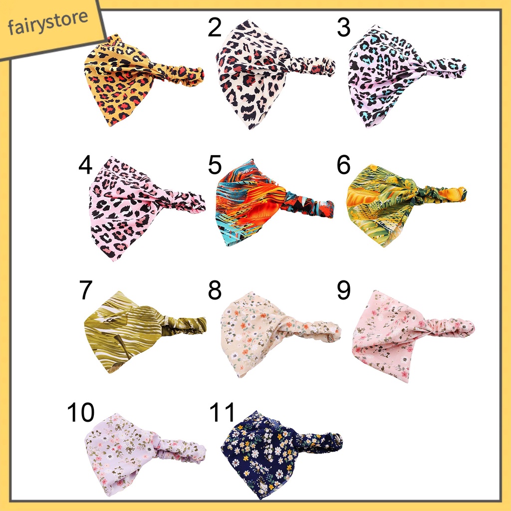 Băng Đô Cài Tóc Co Giãn Chống Trượt In Họa Tiết Phong Cách Bohemian Cổ Điển Thời Trang Cho Nữ