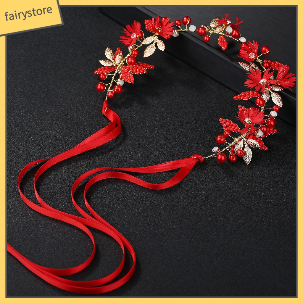 Băng Đô Cài Tóc Bằng Vải Họa Tiết Hoa Tinh Tế Thời Trang Cho Nữ