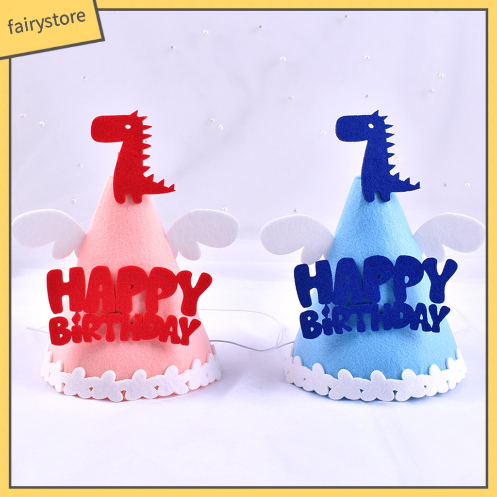 Mũ Sinh Nhật Bằng Vải Nỉ Màu Sắc Tươi Sáng Không Biến Dạng Cho Người Lớn Và Trẻ Em