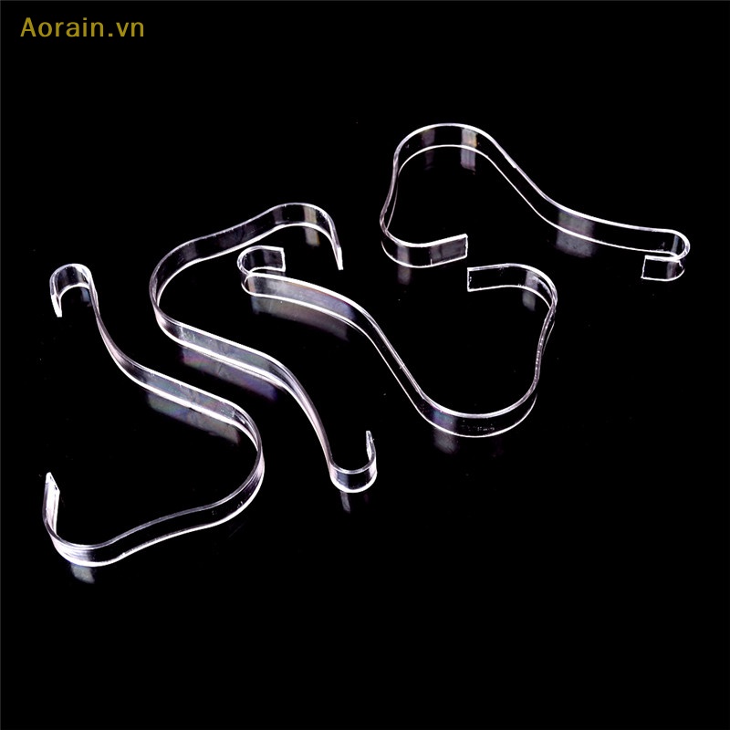 {Aorain} Set 4 Giá Đỡ Giày Sandal Bằng Nhựa Acrylic Trong Suốt Trưng Bày Cho Nữ
