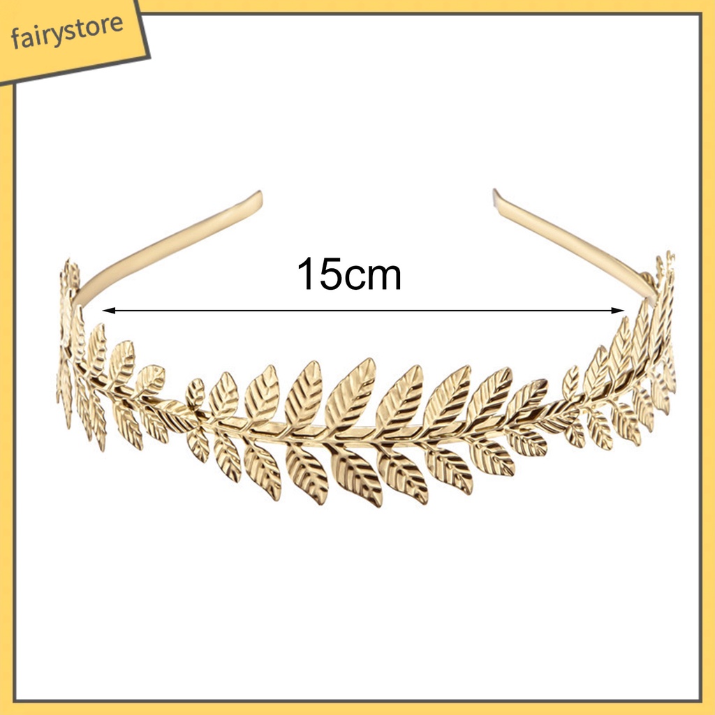 Băng Đô Cài Tóc Hình Cành Lá Lâu Trôi Không Phai Màu Cho Cô Dâu