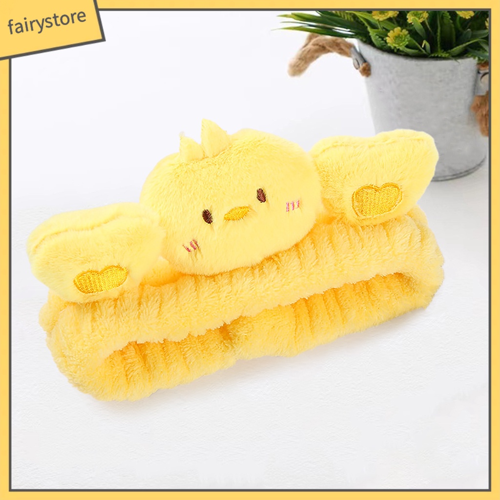 Băng Đô Cài Tóc / Rửa Mặt Thấm Hút Mồ Hôi Hình Thú Hoạt Hình Dễ Thương Cho Nữ