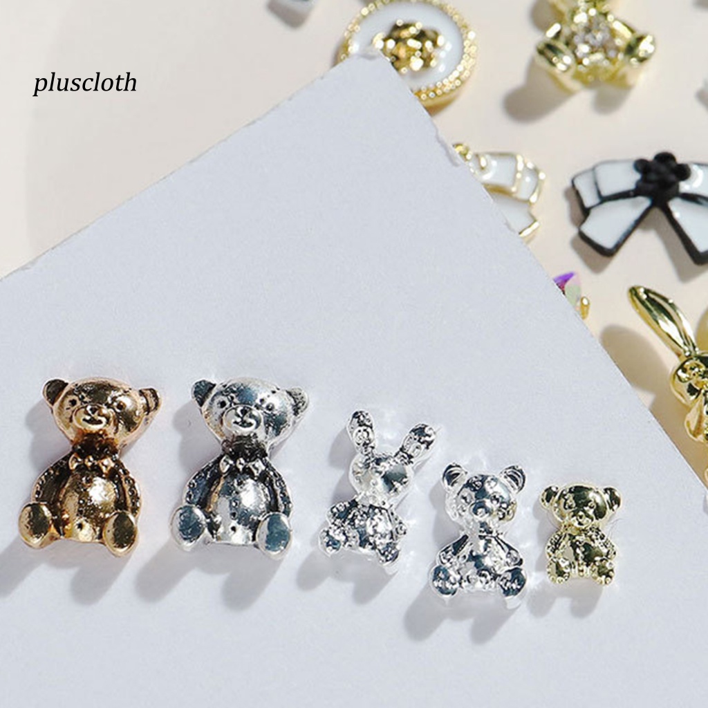 1 Túi Phụ Kiện Trang Trí Móng Tay Nghệ Thuật Nhiều Hình Dạng Không Phai Màu Bằng Hợp Kim AB Cho Nữ