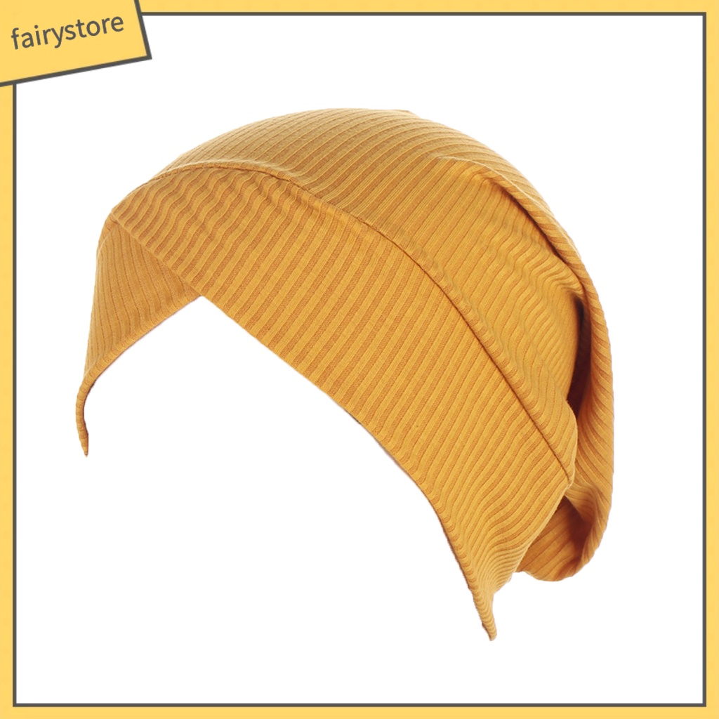 Khăn Quấn Tóc Cotton Co Giãn Màu Trơn Dành Cho Nữ