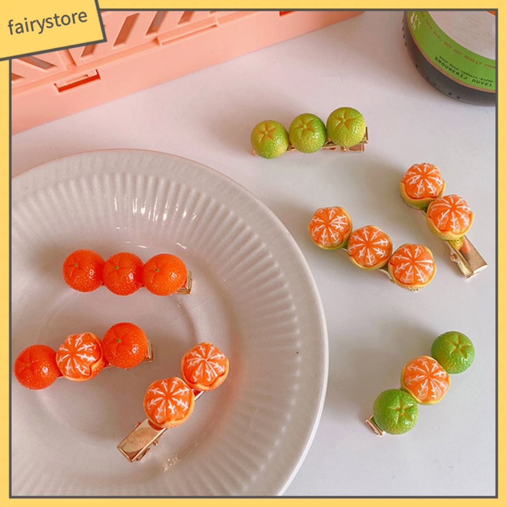 Kẹp TóC HìNh Quả Cam Dễ Thương Cho Nữ