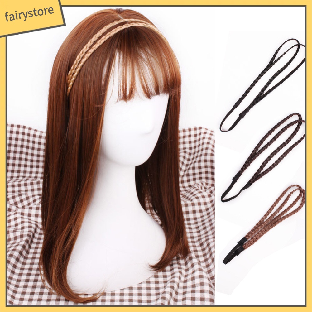 Băng Đô Bện Dây Co Giãn 2 Lớp Thời Trang Cho Nữ