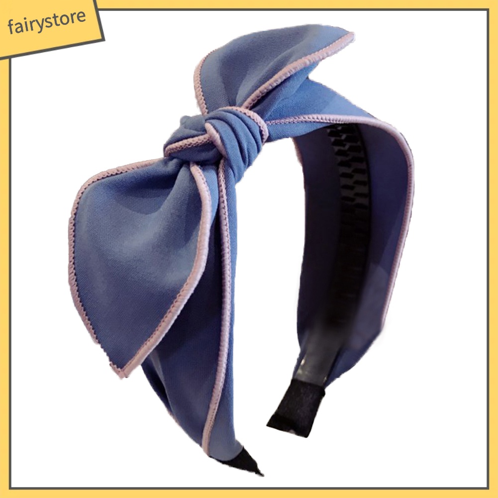 Băng Đô Cài Tóc Vải Bản Rộng Màu Sắc Ngọt Ngào Cho Nữ