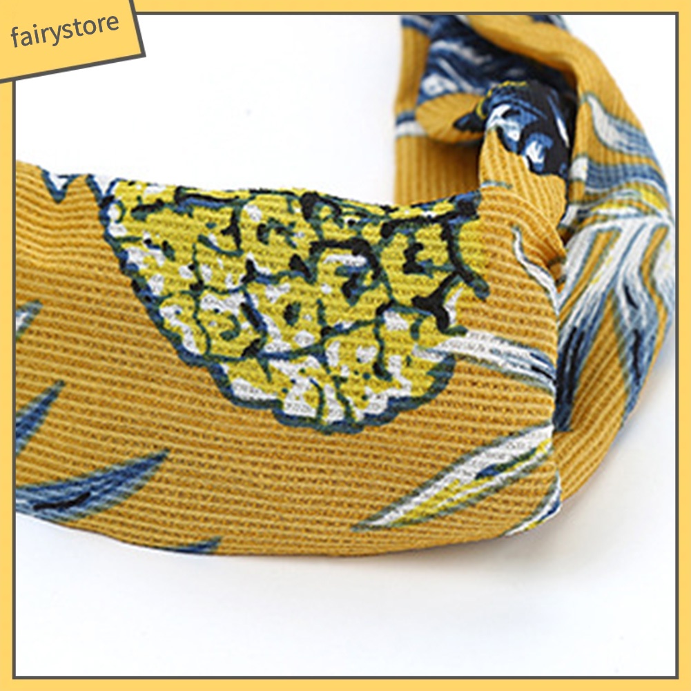 Băng Đô Cài Tóc Co Giãn In Họa Tiết Thời Trang Cho Nữ