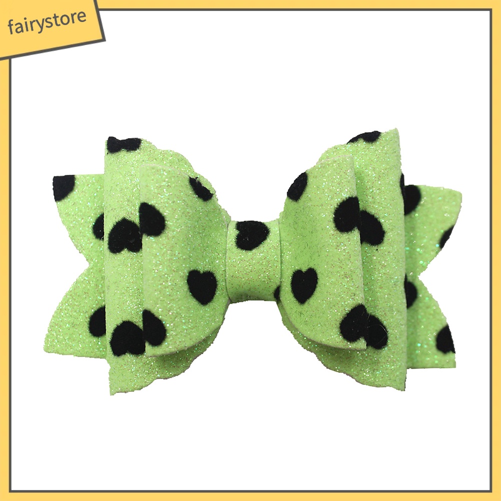 Kẹp Tóc Hình Ngôi Sao / Trái Tim Đính Kim Sa Lấp Lánh Xinh Xắn Cho Bé Gái