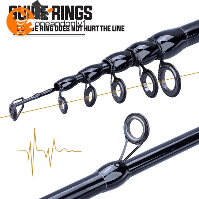 Cần Câu Cá Bằng Sợi Carbon Siêu Nhẹ Siêu Ngắn 1.8 / 2.1 / 2.4