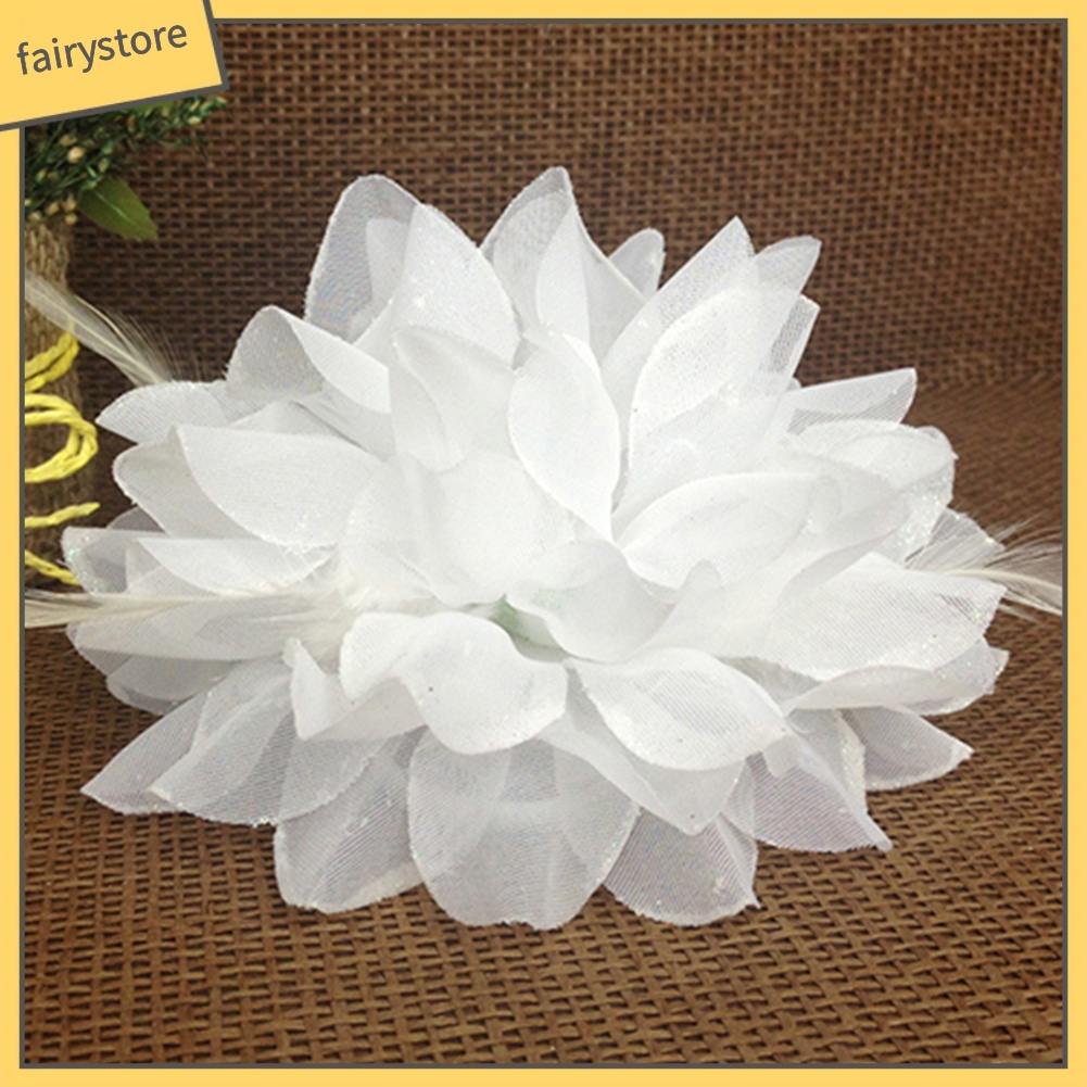 Băng Đô Hoa Cài Tóc Đính Đá Xinh Xắn Cho Cô Dâu