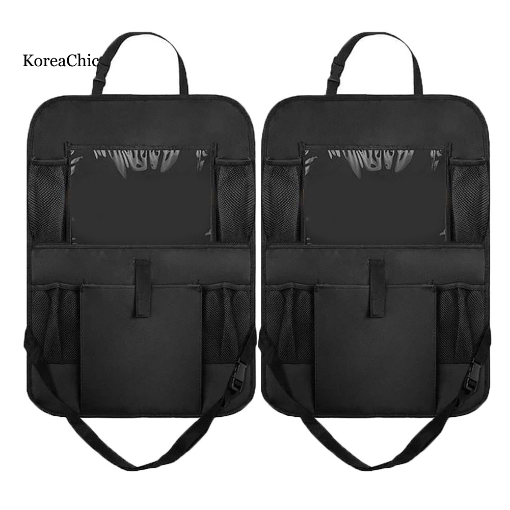Bộ 2 Túi Đựng Điện Thoại / Máy Tính Bảng Treo Sau Lưng Ghế Xe Hơi