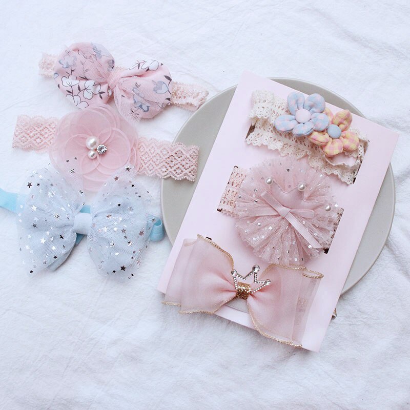 Set 3 Băng Đô Nơ Xinh Xắn Dành Cho Bé Gái