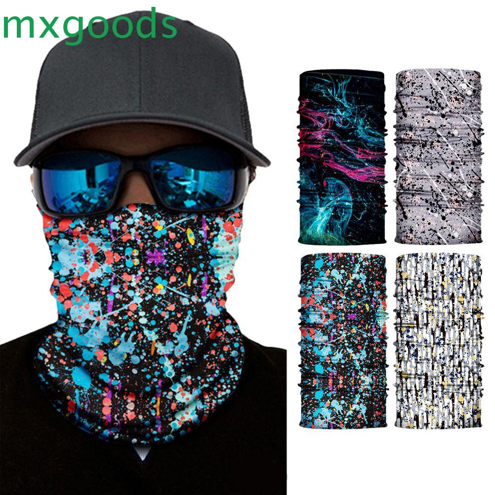 Mxgoods Khăn Choàng Cổ Kiêm Khẩu Trang Che Nửa Mặt Giữ Ấm In Họa Tiết Nhiều Màu Sắc Dùng Khi Đi Xe Đạp