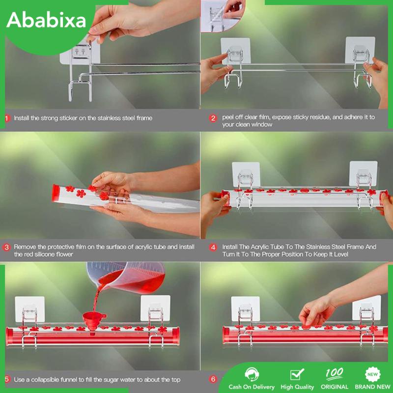 Dụng Cụ Cho Chim Ăn Gắn Cửa Sổ Trong Suốt Tiện Dụng