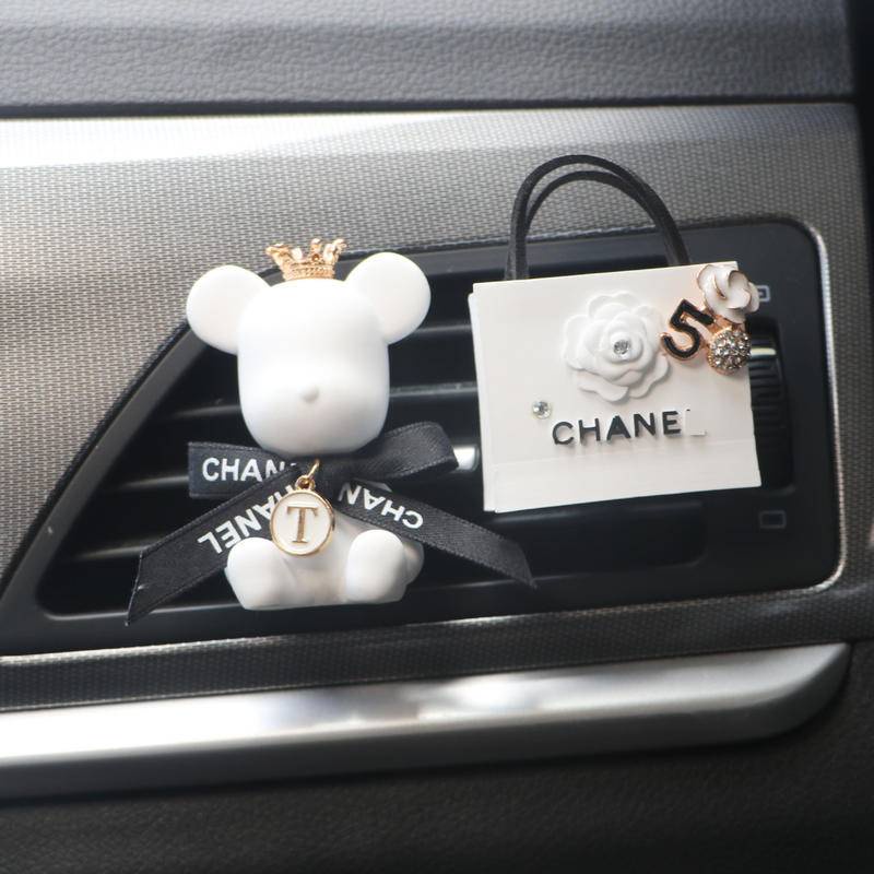 Phụ Kiện Khuếch Tán Tinh Dầu Nước Hoa Xe Hơi Hình Hoa Sơn Trà Túi Xách Thời Trang Làm Từ Thạch Cao Thơm