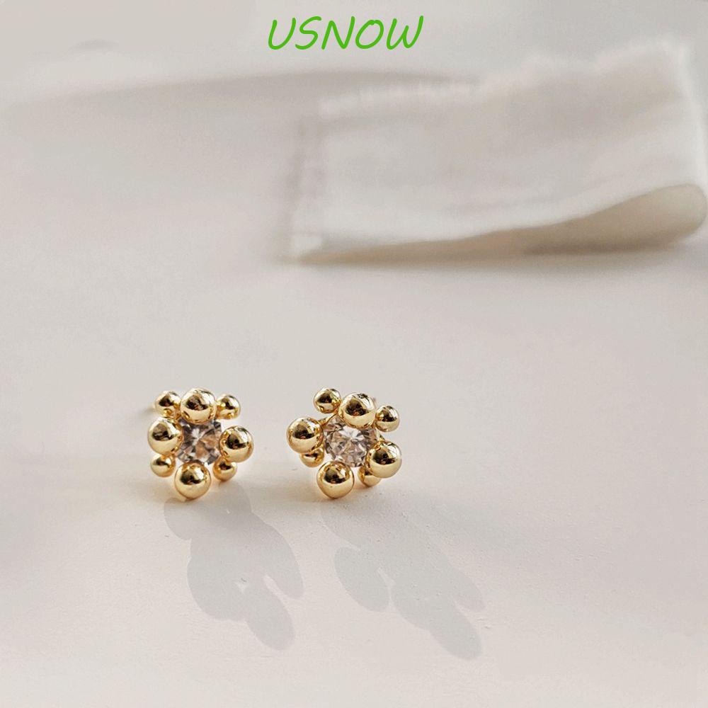 Khuyên Tai Hình Bông Hoa / Quả Bóng Tròn Phong Cách Hàn Quốc Thời Trang Cho Nữ