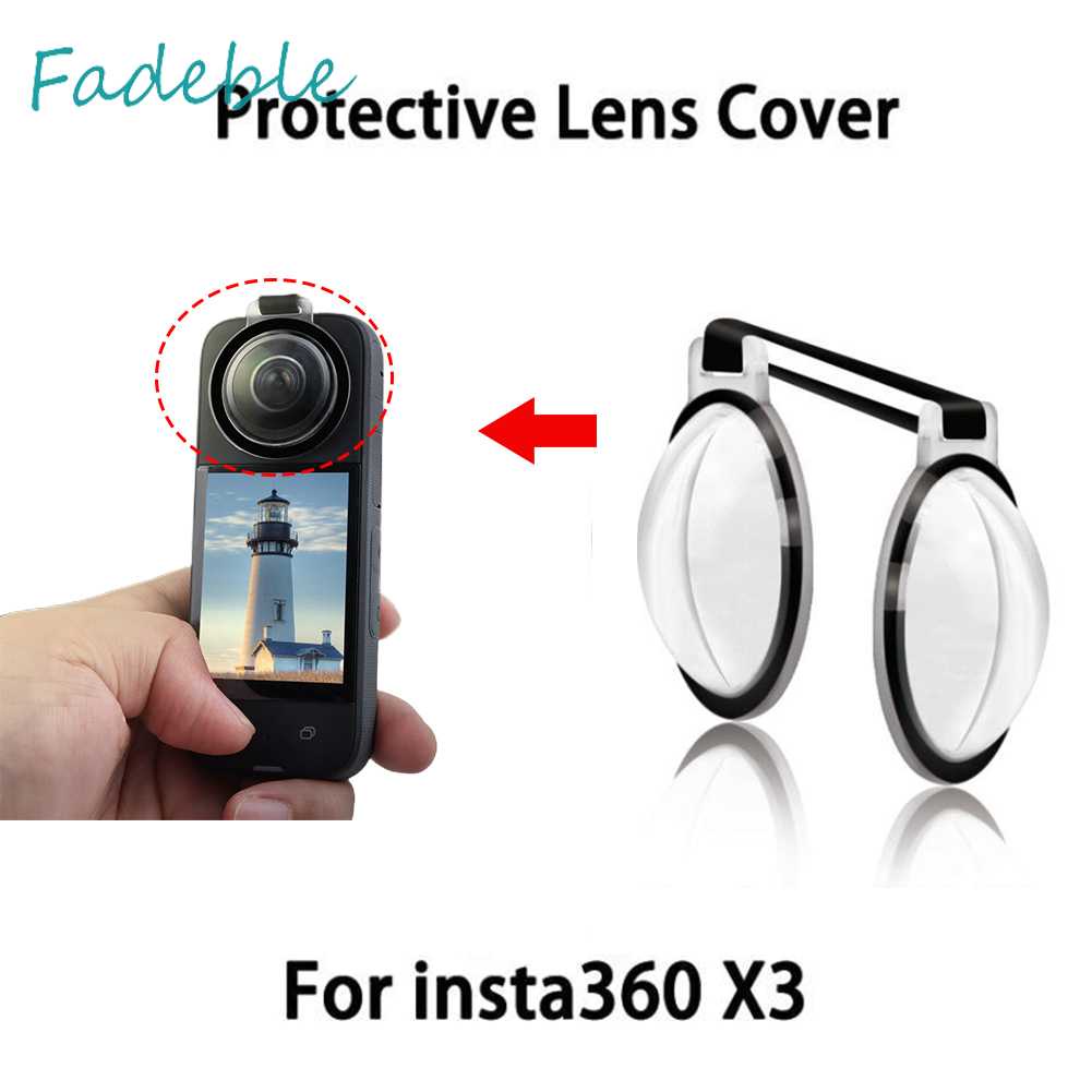 Nắp Bảo Vệ Ống Kính Máy Ảnh Trong Suốt Cho Insta 360 X3