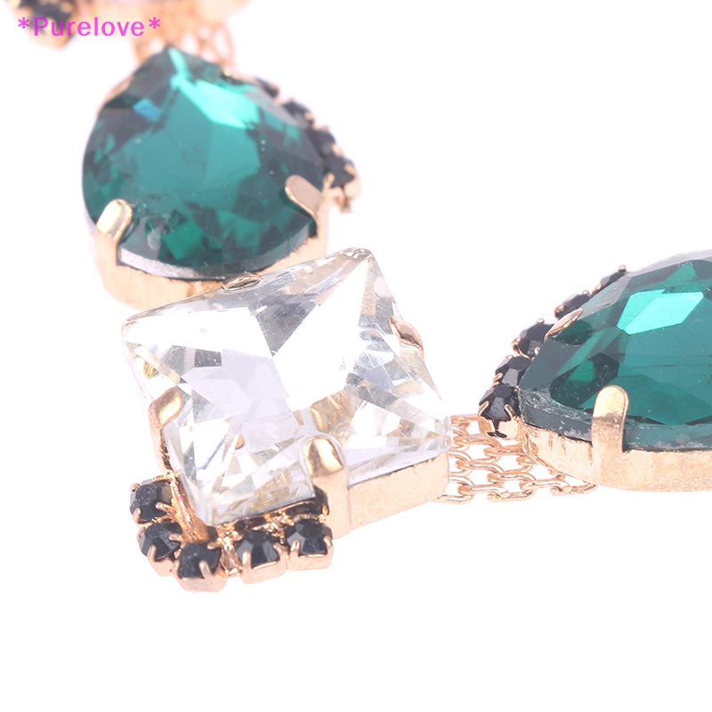 1 Khóa Dây Xích Đính Đá Trang Trí Giày Sandal / Bikini DIY Mới