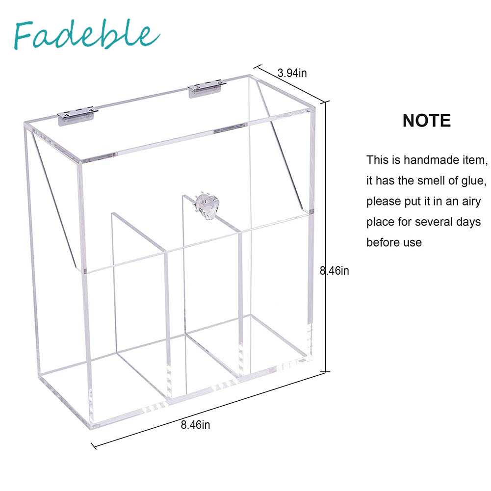 Hộp Đựng Cọ Trang Điểm Bằng Acrylic Chống Bụi Tiện Dụng