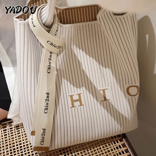 Yadou Bộ Túi Xách tote Sức Chứa Lớn (Hai Món)