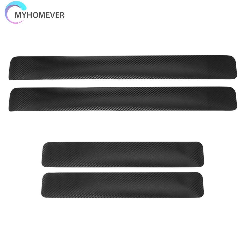 4 Miếng Dán Cửa Xe Hơi Chống Trượt Bằng Sợi Carbon