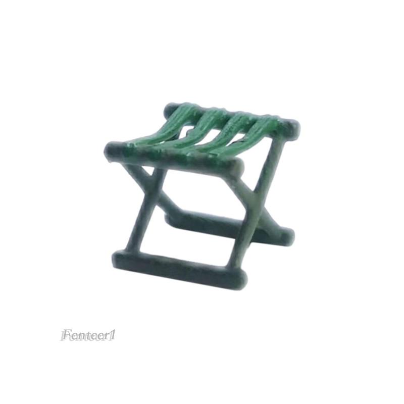 [Fenteer1] Ghế Đẩu Gấp Resin Resin Trang Trí Phong Cảnh 1 / 64 S
