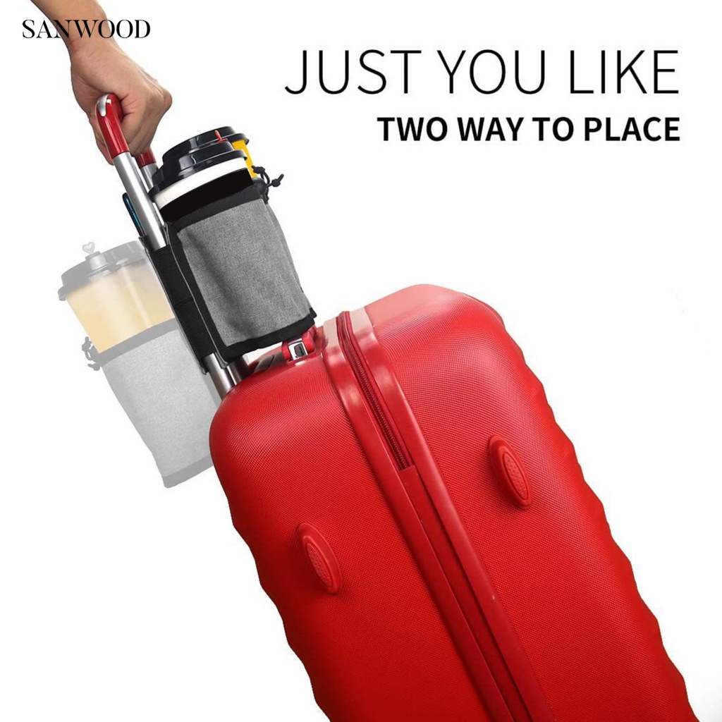 Túi Đựng Bình Nước Hai Ngăn Có Tay Cầm Chống Thấm Nước Tiện Lợi Dành Cho Đi Du Lịch