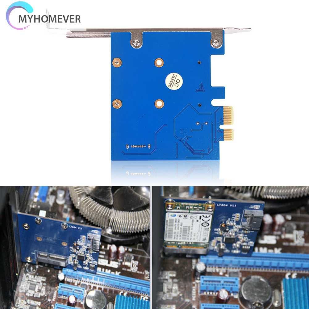 Card Mở Rộng PCI-E X1 Sang MSATA SSD SATA 3.0 6Gbps PCIe SATA