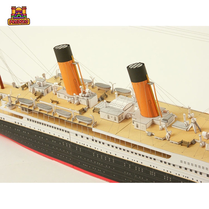 Predolo Mô Hình Tàu Titanic 3D Bằng Giấy Tỉ Lệ 1 / 400 Dùng Trang Trí DIY