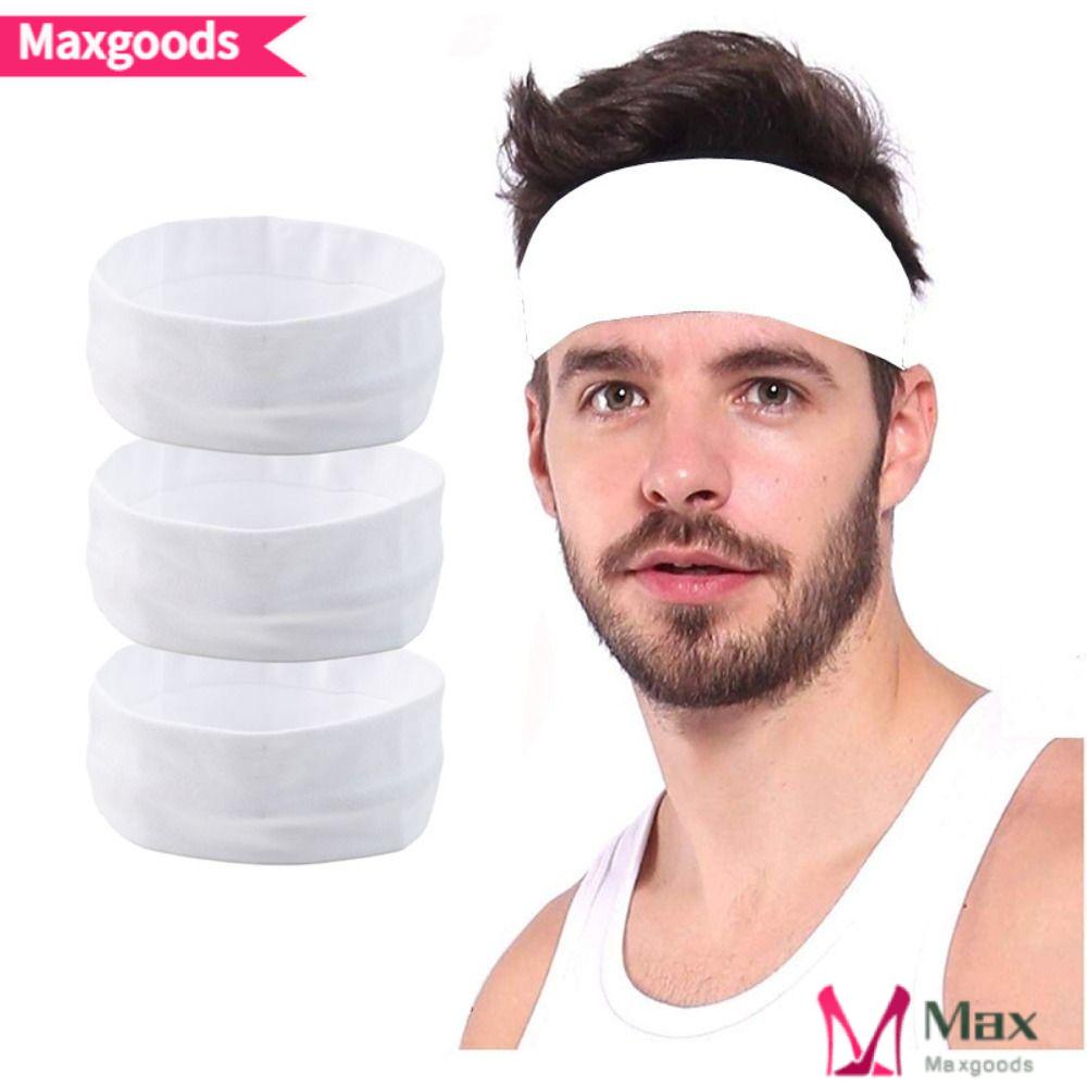 MAXG Set 3 Băng Đô Thể Thao Co Giãn Chống Trượt Thấm Hút Mồ Hôi