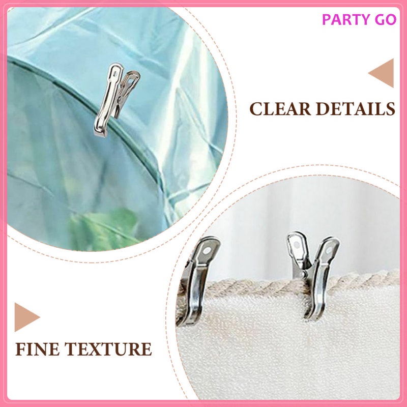 20 Kẹp Phơi Quần Áo Bằng Thép Không Gỉ