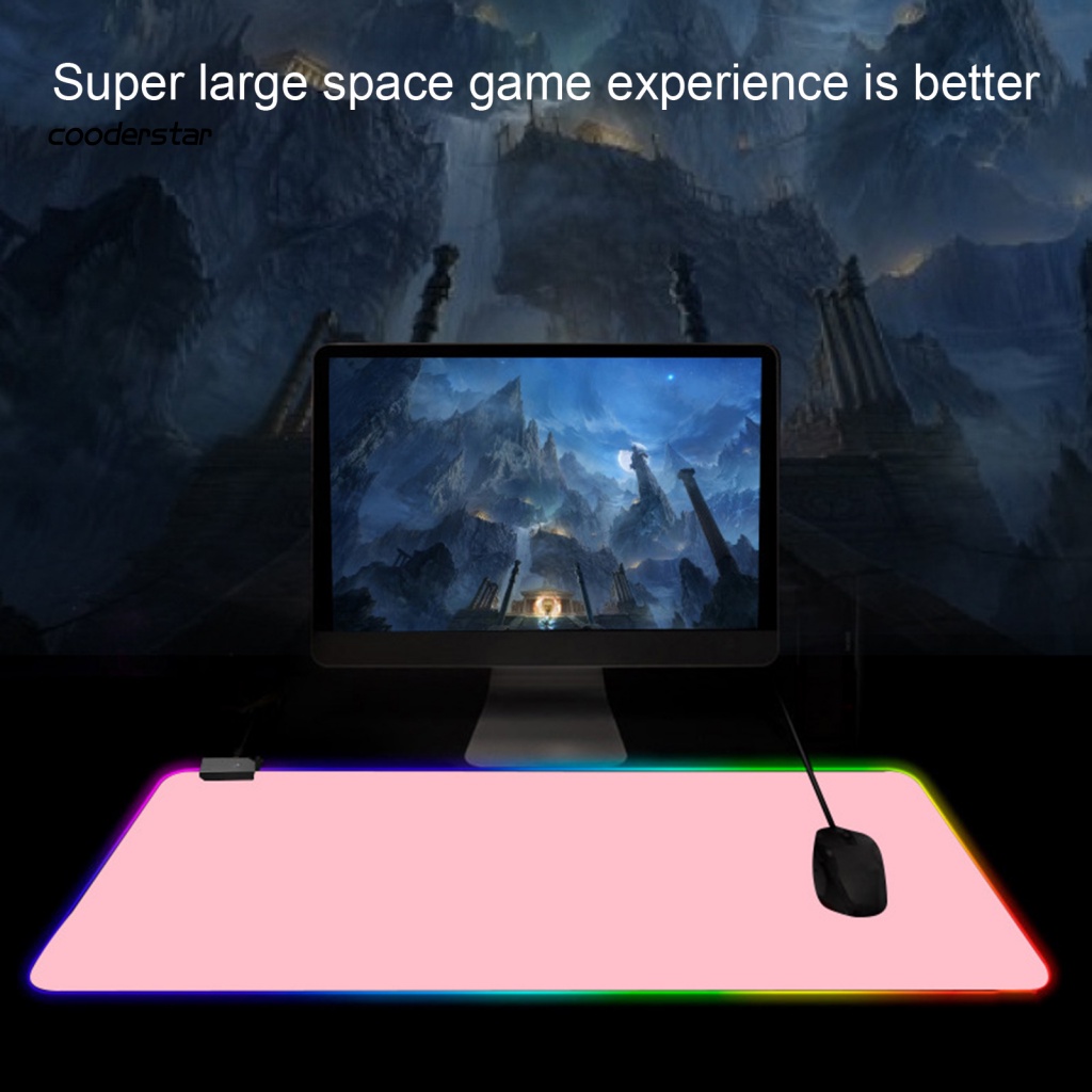 Miếng Lót Chuột Cao Su Có Đèn LED RGB Cho Máy Tính