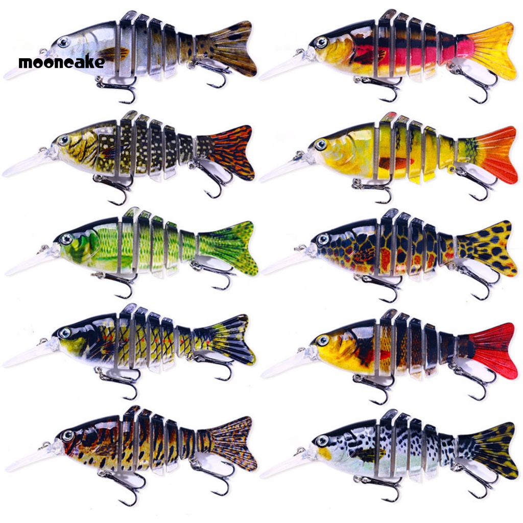 &lt; Mooncake &gt; Mồi Câu Cá Sinh Học Dài Ném Cứng Đa Năng Màu Sắc Tươi Sáng