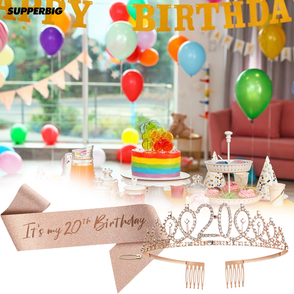 Vương Miện Thắt Dây Ruy Băng Đáng Yêu Cho Tiệc Sinh Nhật