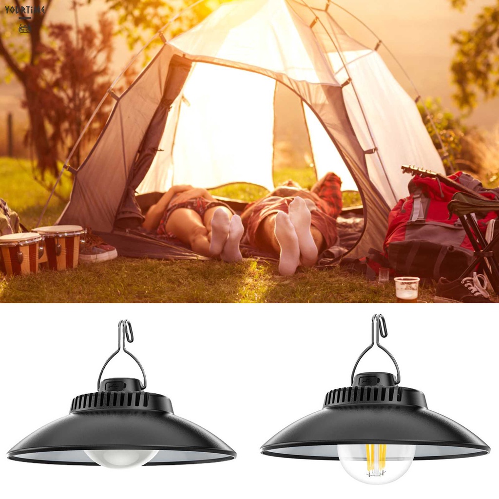 Đèn Sạc USB Chống Thấm Nước Kèm Móc Treo Tiện Dụng Mang Theo Cắm Trại