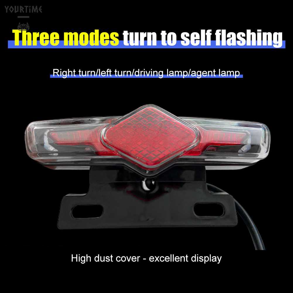 Đèn LED Xi Nhan 36-60V Chống Thấm Nước Gắn Đuôi Xe Đạp Điện