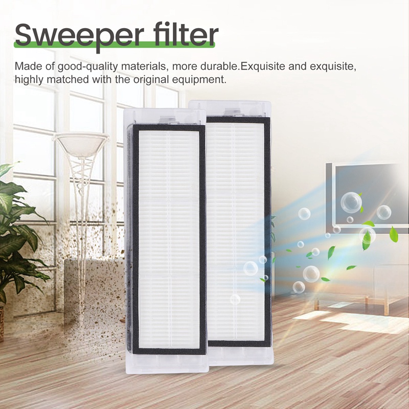 Bộ Khăn Lau + Màng Lọc HEPA + Chổi Chính + Chổi Bên Cho Robot Hút Bụi XiaoMi Roborock S5 Max S6