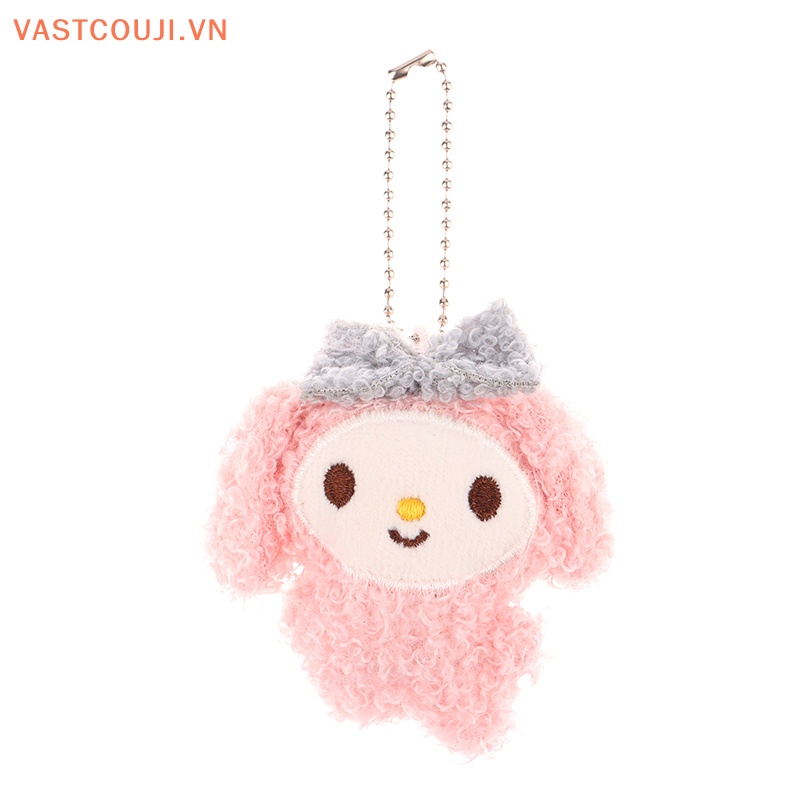 SANRIO Đồ chơi nhồi bông Hình Cinnamoroll Melody Kulomi Dễ Thương Treo Móc Khóa / Ba Lô / Túi Xách / Móc Khóa Trang Trí Xe Hơi