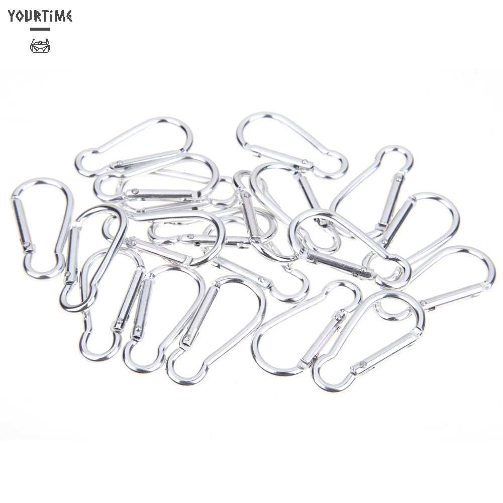Set 20 Móc Khóa Carabiner Tháo Lắp Nhanh Cho Hoạt Động Ngoài Trời