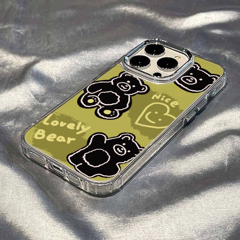 ✅Ốp Điện Thoại Mềm Chống Sốc Hình Gấu Cho Iphone 8iPhone12 / max Matcha 11plus 1314Pro7