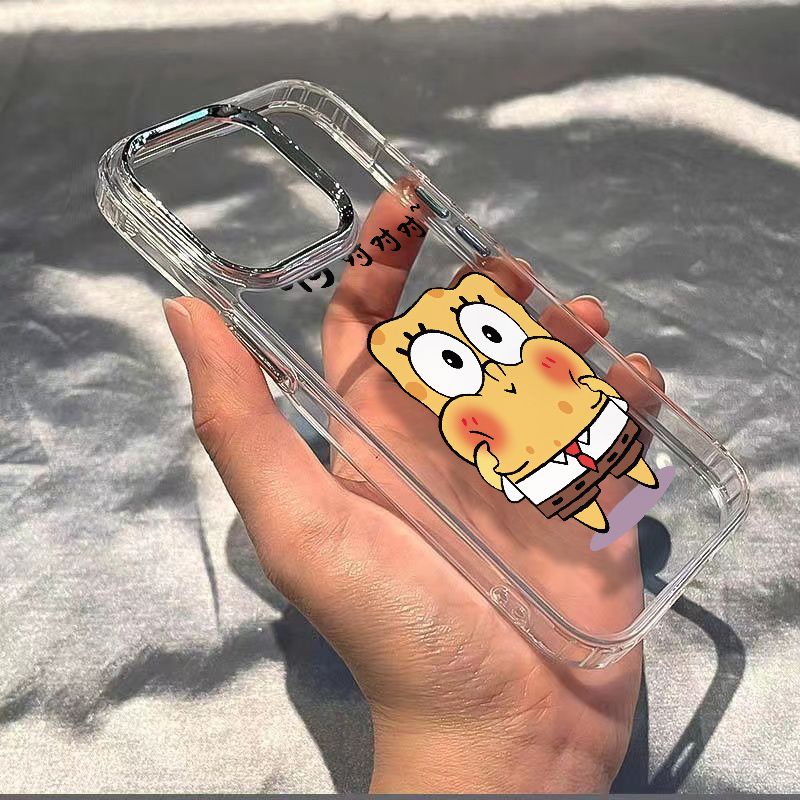 ✅Ốp Điện Thoại Dẻo Họa Tiết Hoạt Hình SpongeBob Dễ Thương Chống Sốc Cho iPhone1211 plus14pro YVOQ 713