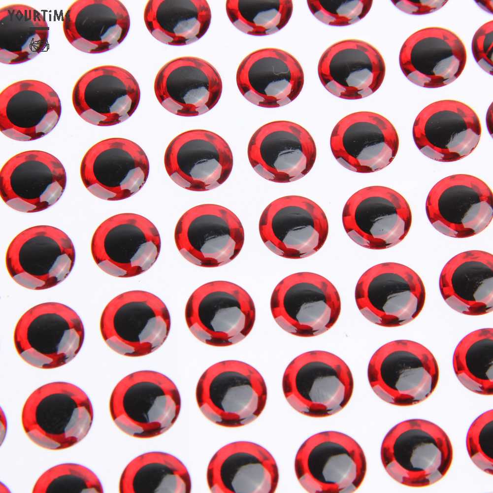 Set 100 Mắt Cá 3D 3-20mm Bằng Nhựa Dùng Để Trang Trí