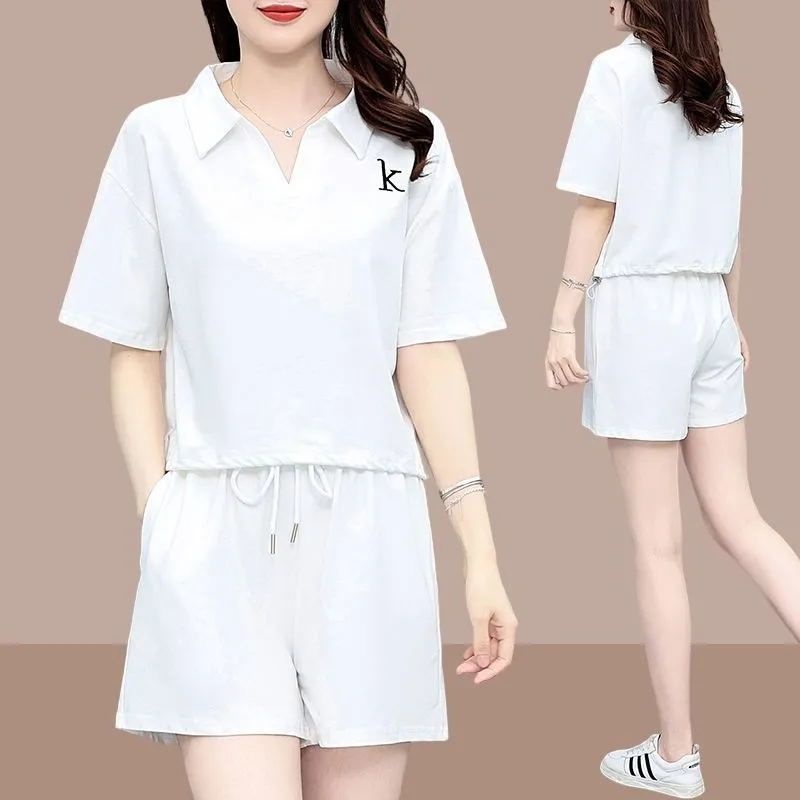 Set Đồ Thể Thao Ngắn Tay Màu Xanh Lá Thời Trang Mùa Hè 2023 Cho Nữ