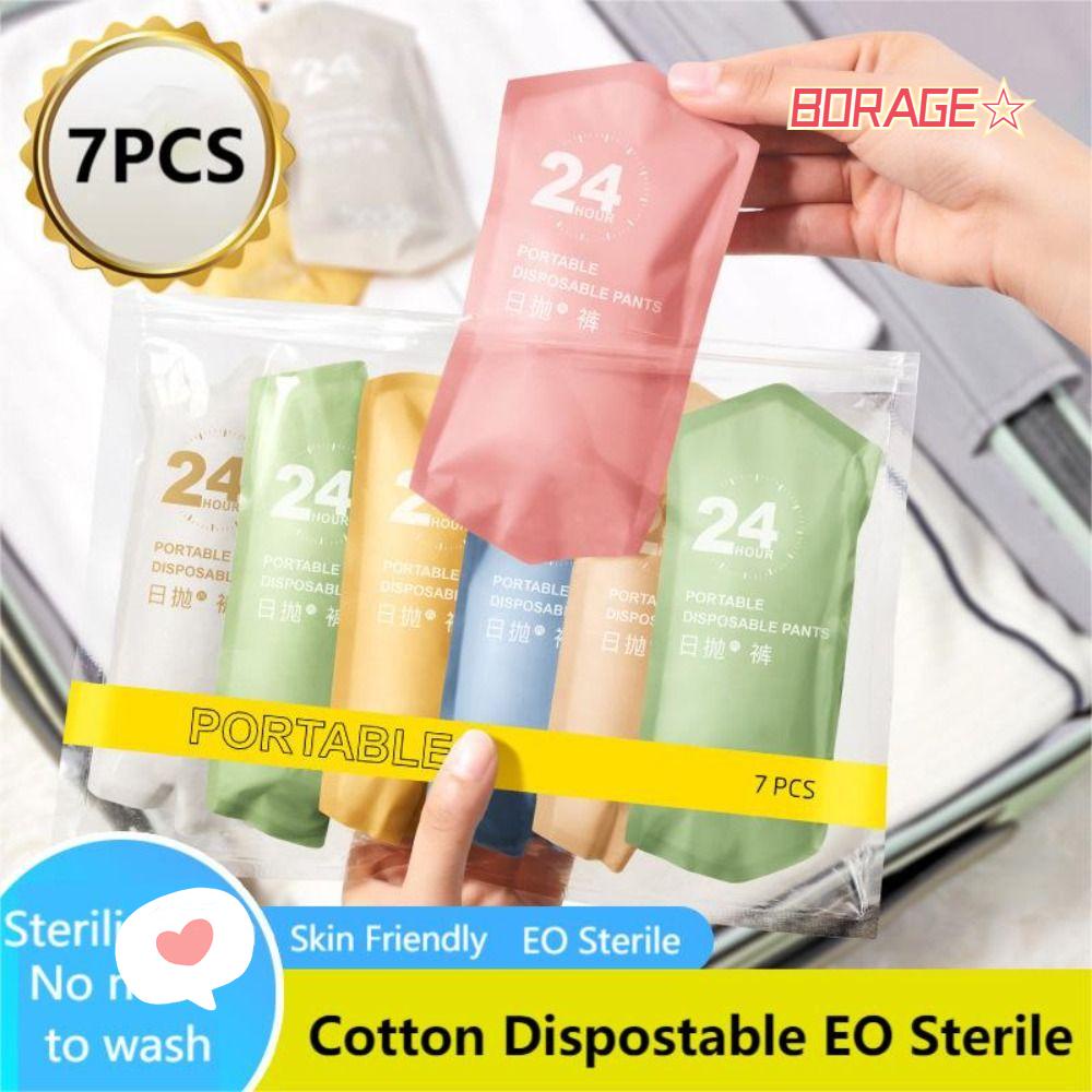 Borag Quần Lót Cotton Dùng Một Lần Tiện Dụng Khi Đi Du Lịch