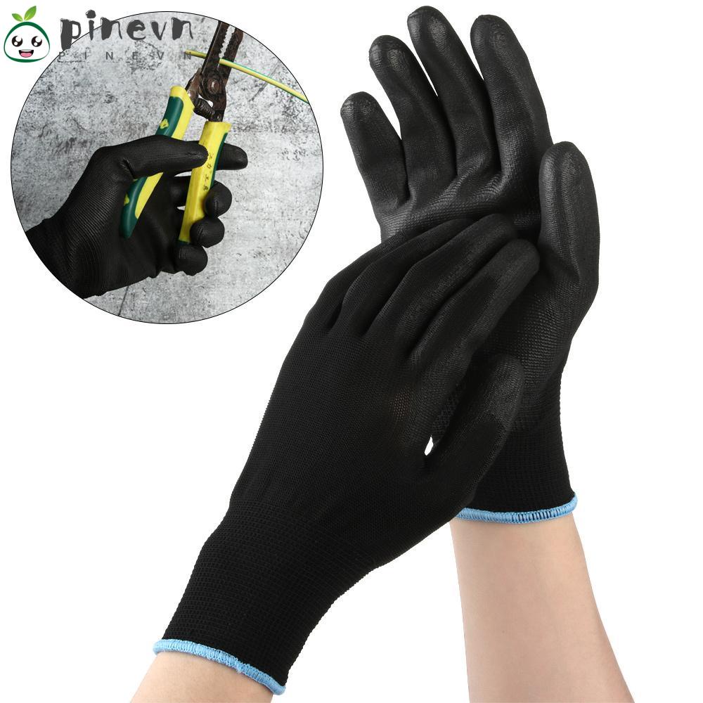 1 / 6 Đôi Găng Tay Làm Việc Bằng Da PU Polyurethane
